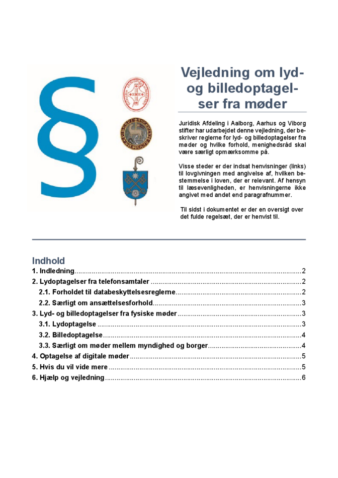 20251204 Vejledning om lyd- og billedoptagelser fra møder.pdf